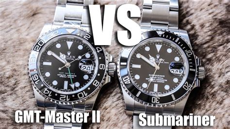 rolex gmt master ii vs submariner